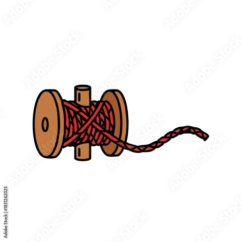 Kite string spool in colorful design for Makar Sankranti celebration  