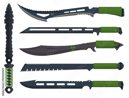 Various Zombie Hunter Knifes