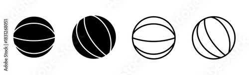 Basketball icon set. Basketball ball icon. Basketball logo vector icon