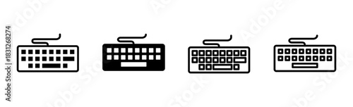 Keyboard icon set. keyboard vector symbol