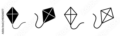 Kite icon set. kite vector icon.