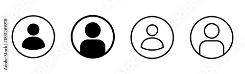 User Icon set. person sign. people icon.