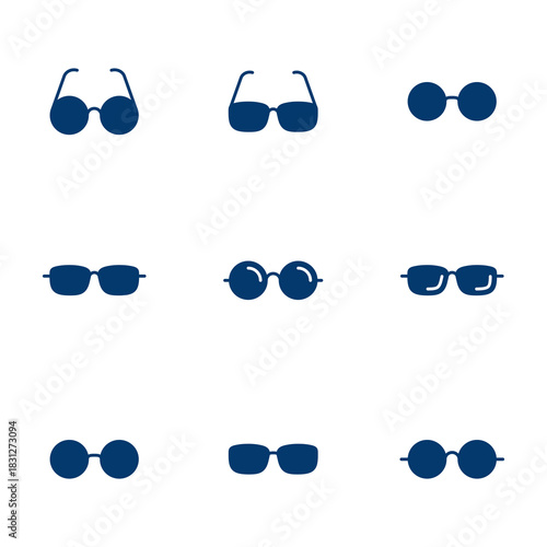 Glasses icon vector isolated on white background. Stylish Eyeglasses. Glasses vector. Optical concept