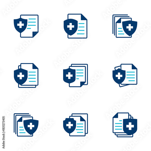 Medical insurance icon vector isolated on white background. health insurance icon