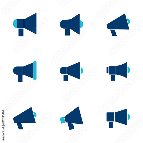 Megaphone icon vector isolated on white background. Loudspeaker icon vector. Volume icon