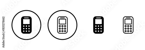Phone icon logo design. Call sign and symbol. telephone symbol