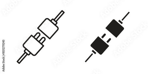 Plug connection icon for your website design, logo, app, UI. EPS10