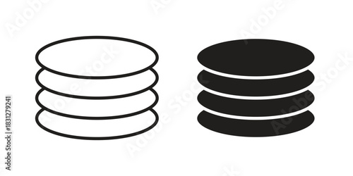 Plates icon for your website design, logo, app, UI. EPS10