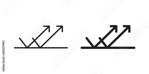 Reflect icon for your website design, logo, app, UI. EPS10