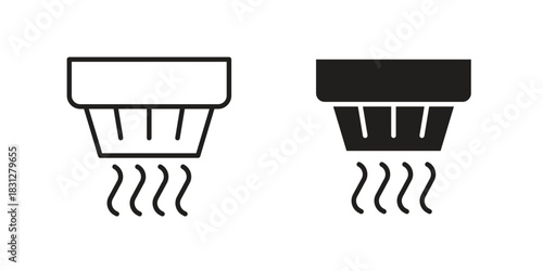 Sensor smoke icon for your website design, logo, app, UI. EPS10