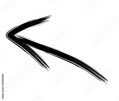 Black brush pencil underline marks with crayon stroke textures for highlighting and emphasis. Hand drawn lines of wavy and straight, circular shapes and rectangles for text decoration and annotation