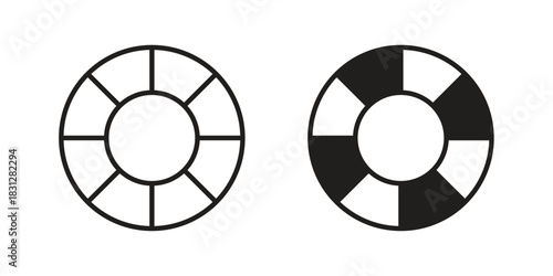 Life buoy icon pictogram in trendy outline style. icon, sign or symbol.