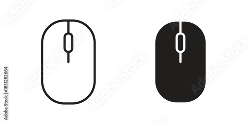 Mouse icon pictogram in trendy outline style. icon, sign or symbol.