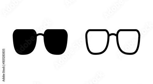 Glasses icon symbol for apps and websites. Glasses sign and symbol