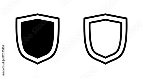 Shield icon symbol for apps and websites. Protection icon. Security sign and symbol