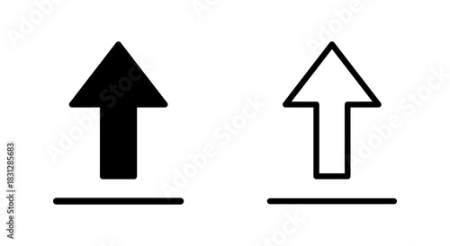 Upload icon symbol for apps and websites. load data sign and symbol