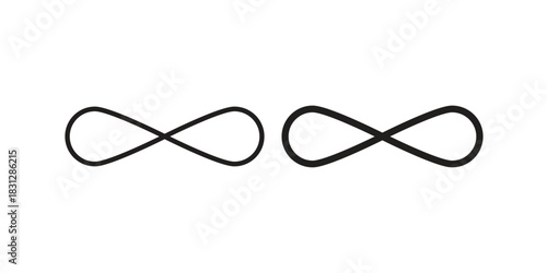 Infinity icon for template. Icon vector graphic set