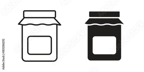Jam icon for template. Icon vector graphic set
