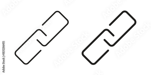 Link icon for template. Icon vector graphic set