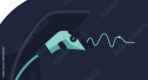 electric vehicle charging plugged in at a station illustrating eco-friendly transportation and sustainable energy emphasizing a clean energy future and electric mobility.