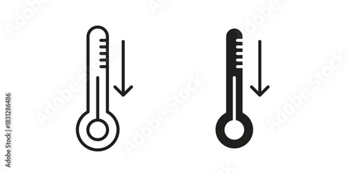 Low Temperature icon for template. Icon vector graphic set