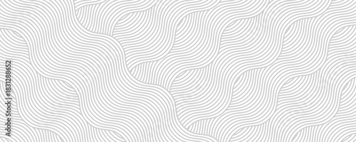 Abstract white background from lines. Wavy line drawing