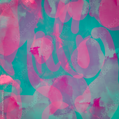 blue and purple watercolor paint background