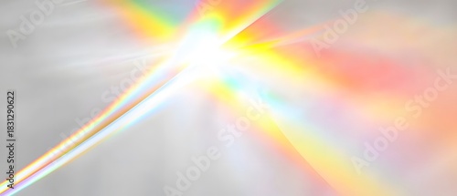 Rainbow light refraction overlay