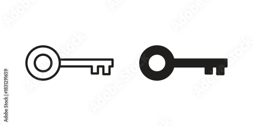 key icon designs collection for mobile, ui, web.