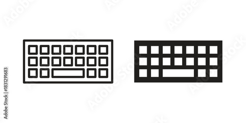 Keyboard icon designs collection for mobile, ui, web.