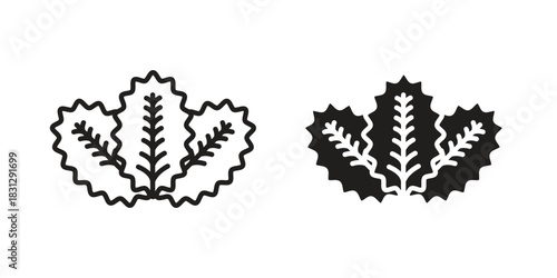 Lettuce icon designs collection for mobile, ui, web.