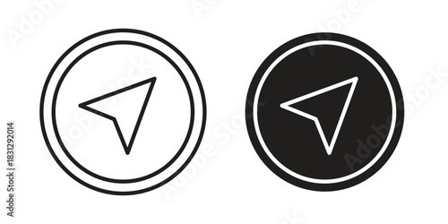 Navigation icon designs collection for mobile, ui, web.