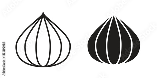 Onion icon designs collection for mobile, ui, web.