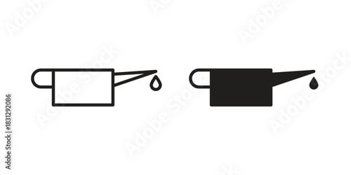 Oil can icon designs collection for mobile, ui, web.