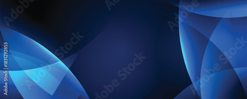 Abstract futuristic light dark blue design