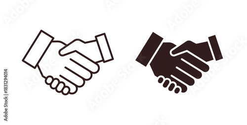 Partnership icon symbol. Vector EPS 10. line and glyph icon