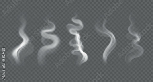 PNG smoke and steam set.