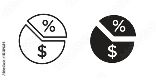 Margin icon doodle set. editable outline stroke vector eps