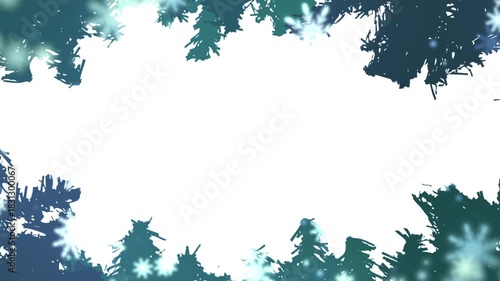 クリスマスにぴったりのクリスマスツリー、もみの木の背景動画　