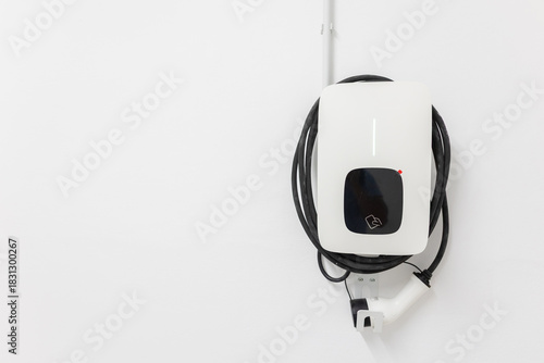 an electric car charging base