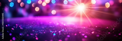 Vibrant Party Scene with Sparkling Lights and Dynamic Atmosphere