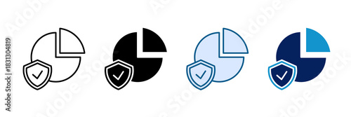 Margin Of Safety Icon Set Multiple Style Collection