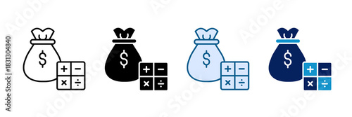 Formula Icon Set Multiple Style Collection