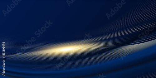 blue abstract background with luxury golden elements vector illustration
