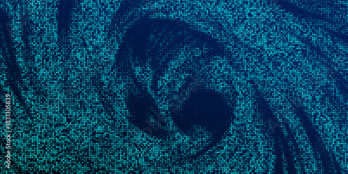 Futuristic Abstract Digital Technology Background. Tech Mosaic Halftone Pattern. Technology or Science Research Presentation Background. Modern