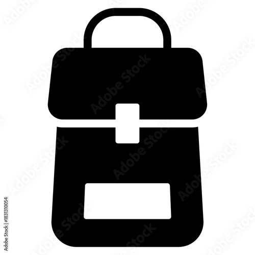 black briefcase icon