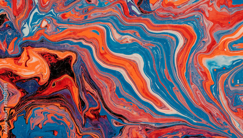 Colorful abstract liquid swirl inspiring calmness