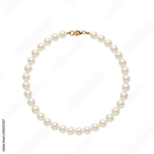 Wallpaper Mural Elegance redefined: A lustrous pearl necklace on black showcasing timeless beauty Torontodigital.ca