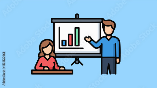 business man and woman