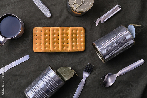 Hardtack and Emergency Food on Fabric